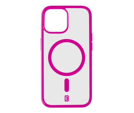 Cellularline Pop MagSafe Case MAG Apple iPhone 15 Plus hátlap rózsaszín átlátszó (POPMAGIPH15MAXF)