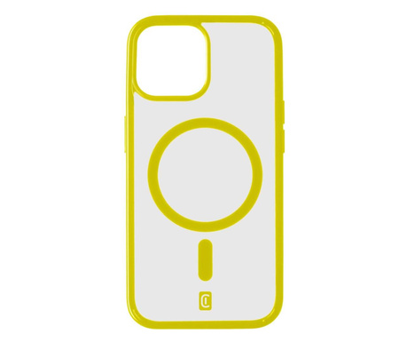 Cellularline Pop MagSafe Case MAG Apple iPhone 15 hátlap átlátszó zöld (POPMAGIPH15L)
