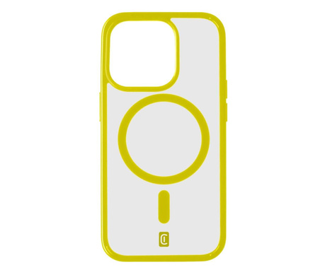 Cellularline Pop MagSafe Case Apple iPhone 15 Pro Max hátlap átlátszó zöld (POPMAGIPH15PRML)