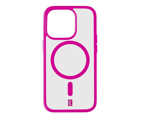 Cellularline Pop MagSafe Case MAG Apple iPhone 15 Pro Max hátlap rózsaszín átlátszó (POPMAGIPH15PRMF)