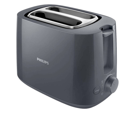 Philips Daily Collection HD2581/10 toster 8 2 kriške 900 W Sivo