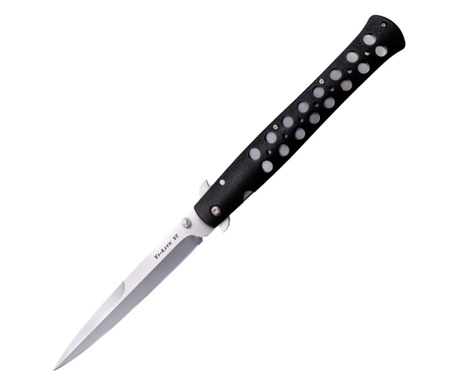 Ti-Lite Студен стоманен нож, острие на шило, закопчаване на колан, 33 см, сребро
