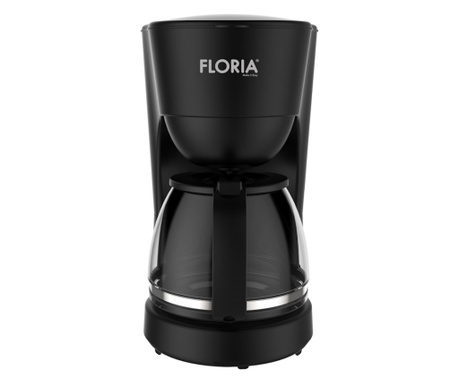 Aparat de facut cafea Floria ZLN9273 Negru, putere 600W, oprire automata, vas de 1.2 litrii