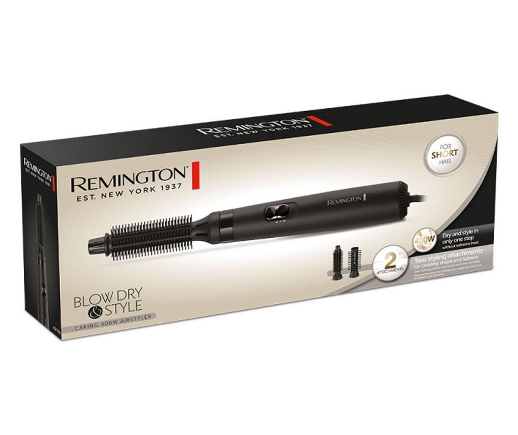 Четка за сушене и стилизиране с горещ въздух Remington AS7100, 400W, 2в1, Въртящ се кабел, Черен - 8