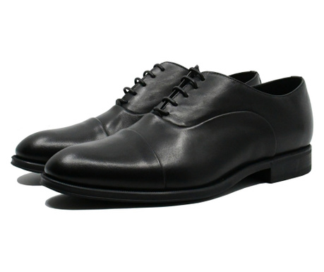 Pantofi eleganți clasici Riva Mancina negri din piele naturală-44 EU