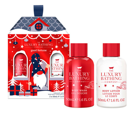 Set Cadou Good Fortune, Candy Canes, Cocoa & Vanilla Swirl, The Luxury Bathing Company, 100 ml