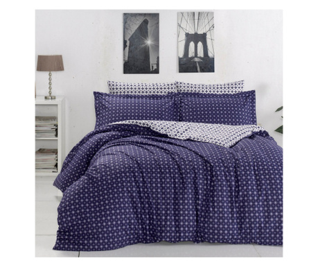 Set posteljine Camicia Mavi Ranforce Double (200x200 cm)