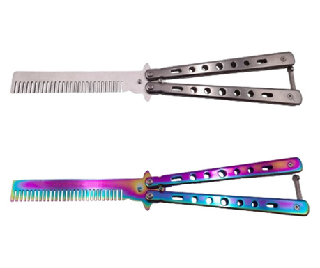 Комплект от два ножа пеперуда за тренировка, IdeallStore®, 22 см