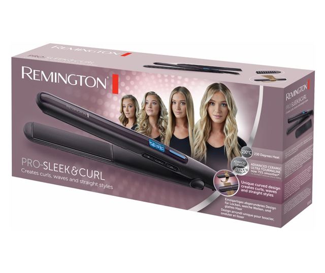 Преса за коса Remington S6505, 57W, 230C, Авто. изкл., Контрол на температура, Advanced Ceramic Ultra, Лилав
