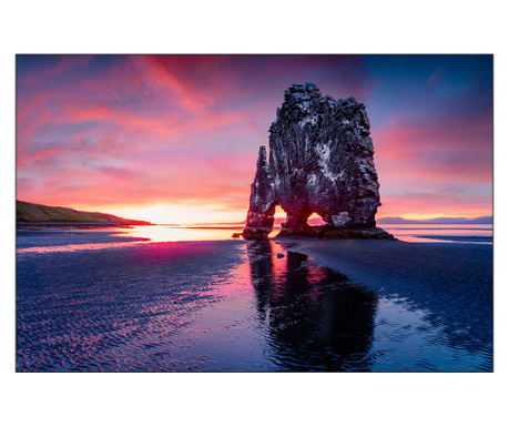 Muralo Fotótapéta naplemente a tenger felett, kilátás a sziklára naplementekor az i