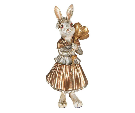 Figurica velikonočnega zajčka iz poliresina 13x11x30 cm
