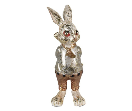 Figurica velikonočnega zajčka iz poliresina 6x7x14 cm