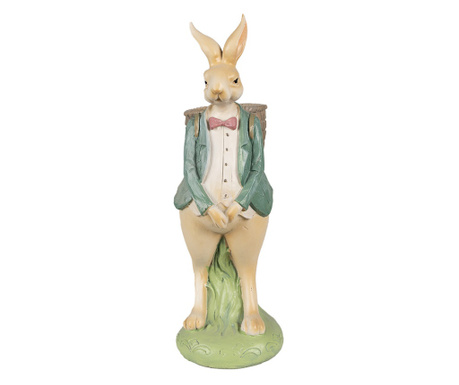 Великденска фигурка на заек от полирезин 11x11x30 см
