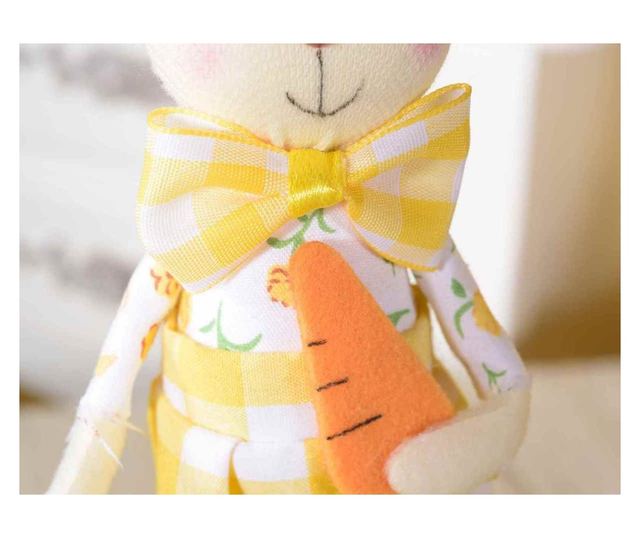 2 db textil húsvéti nyuszi figurából álló készlet 5x29 cm