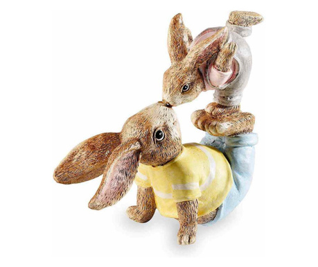 Figurica velikonočnega zajčka iz poliresina 17,5x8x17,5 cm