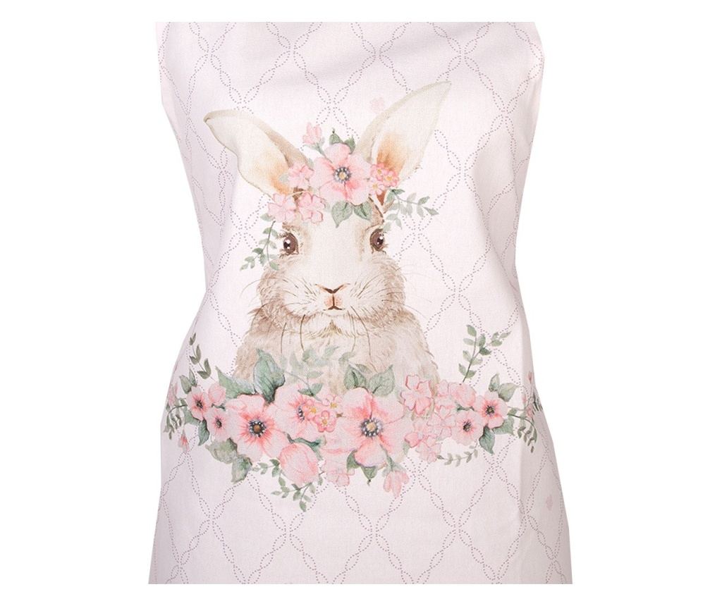 Pamučna kuhinjska pregača sa zečićima 70x85 cm - 2