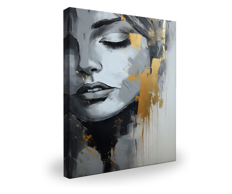Tablou Canvas Decorative Portretul Senzual al Unei Femei in Culori alb-negru Decorarea
