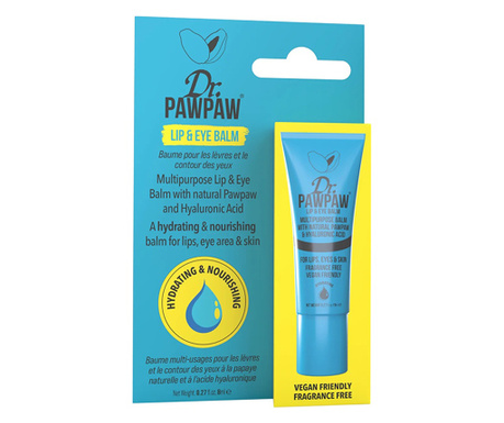 Balsam pentru Buze & Ochi cu Pawpaw si Acid Hialuronic, Dr.PAWPAW, 8 ml