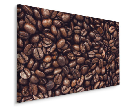 Tablou Canvas pentru Bucatarie Cafea cu boabe prajite Decorarea peretelui, Panza pe cadru de