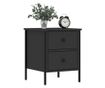 Noćni ormarići, 2 kom, crni, 40x42x50 cm, kompozitno drvo thumbnail 3