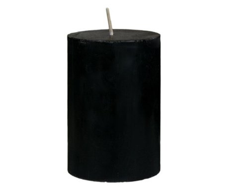 Lumanare neagra parfumata cilindrica, 10.5 x 7 cm