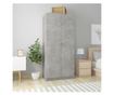 Wardrobe, concrete gray, 90x52x200 cm, chipboard thumbnail 1