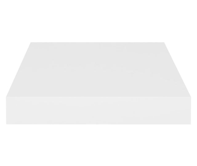Rafturi de perete suspendate, 4 buc., alb, 23x23,5x3,8 cm, MDF