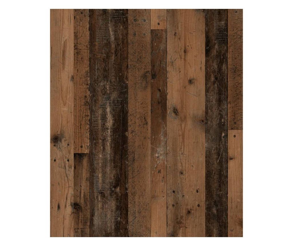 FMD Zidna vješalica za odjeću s 4 pretinca, antracit i tamno smeđa - 5