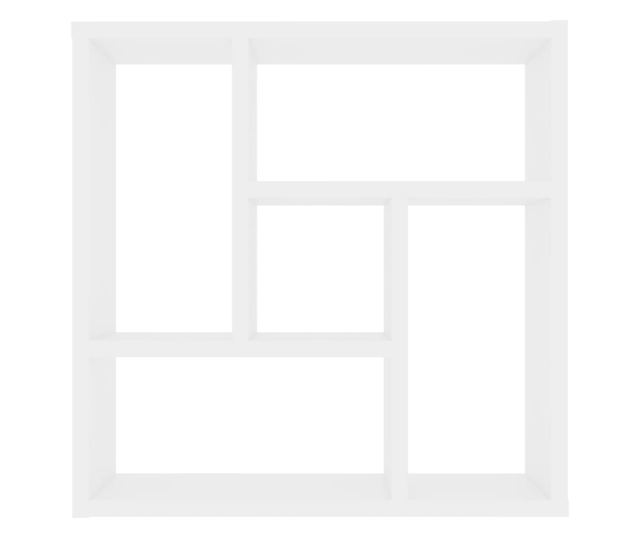 Raft de perete, alb, 45,1 x 16 x 45,1 cm, PAL