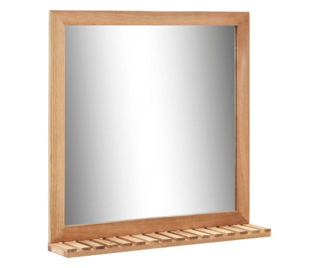 Ντουλάπι Νιπτήρα με Καθρέφτη, από Μασίφ Ξύλο Καρυδιάς