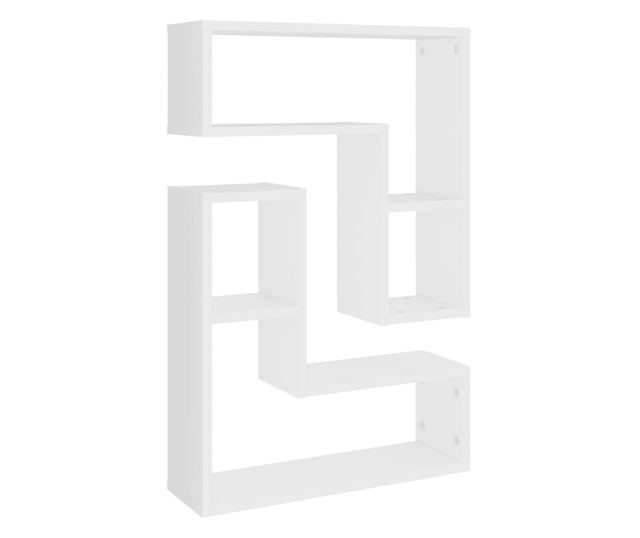 Rafturi de perete, 2 buc., alb, 50x15x50 cm, PAL