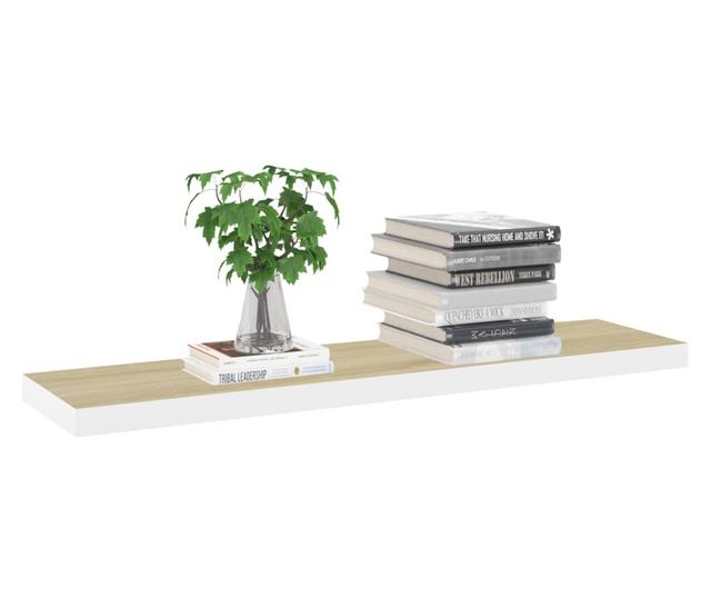 Fali polc tlgy s fehr, 90x23,5x3,8 cm, MDF