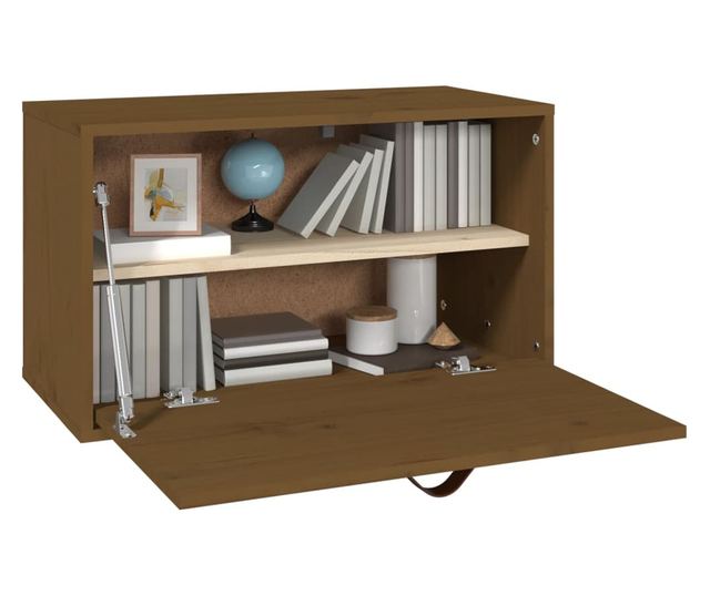 Omara, medena rjava, 60x30x35 cm, masivno borovo leso