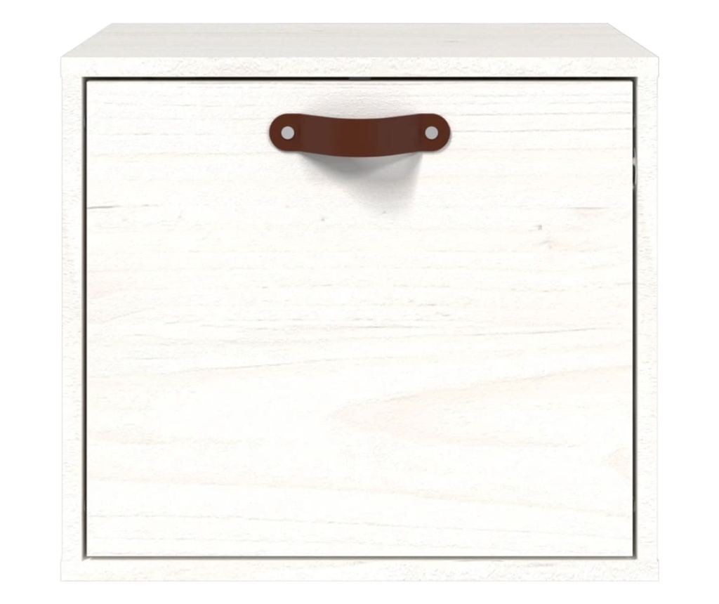 Omara, bela, 40x30x35 cm, masivno borovo leso - 3