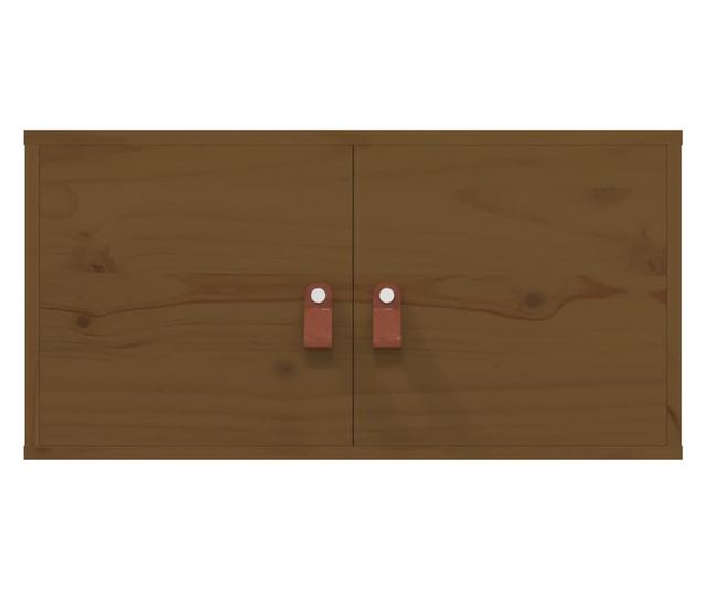 Wall Cabinets 2 pcs Honey Brown 60x30x30 cm Solid Pinewood