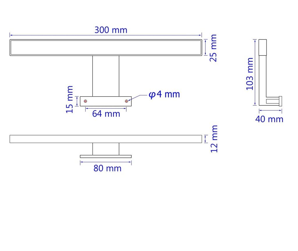 Lampa za ogledalo 5 W Hladna bela - 8