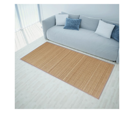 Бамбуков килим, 160 х 230 см, кафяв