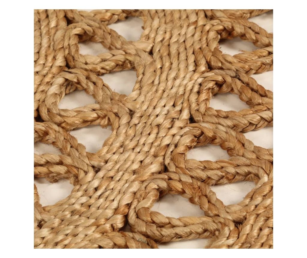 Prepletena preproga, 180 cm, juta, okrogla - 3