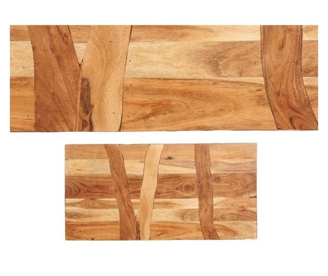 Помощна маса Trama 120 x 60 x 48 cm Кафяв Черен Aкациево дърво