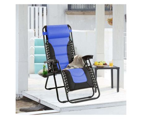Krzesło ogrodowe zerowej grawitacji Delux, w kilku kolorach-niebieskie