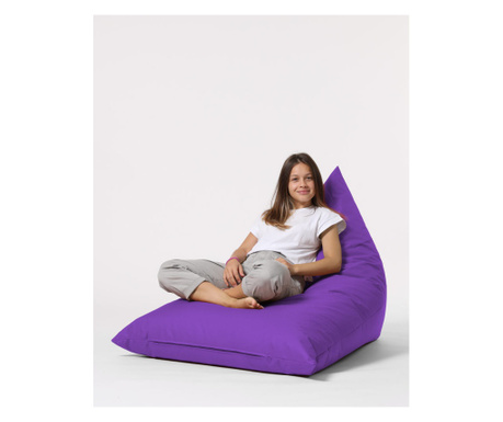 Garden Bean Bag, Puf de pat mare piramida - violet