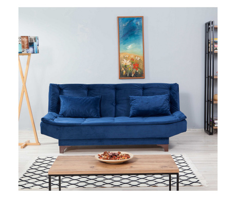 Raztegljiv kavč s 3 sedeži, Kelebek - modra