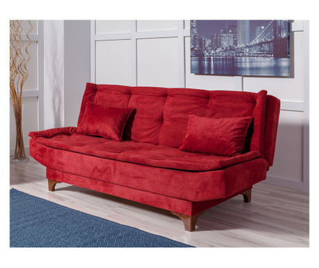 Raztegljiv kavč s 3 sedeži, Kelebek - Claret Red