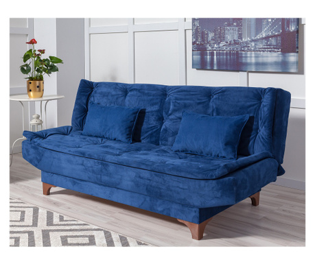 Raztegljiv kavč s tremi sedeži, Kelebek - temno modra