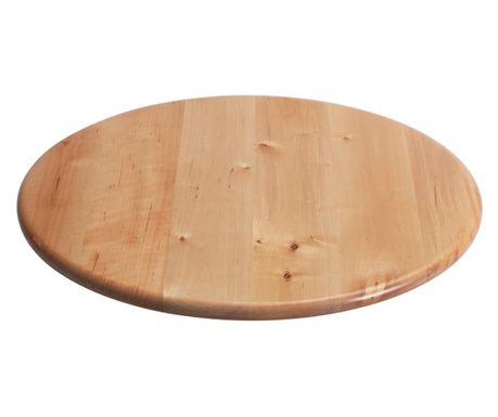 Platou rotativ pentru servire, din lemn masiv, diametru 38.5 cm
