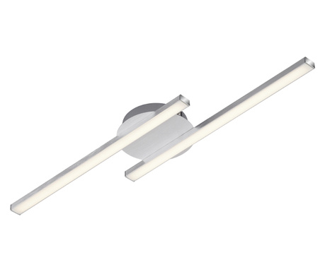 Lustra LED integrat Briloner Leuchen, 12W, 1200 lumeni, lumina Calda 3000K, RA>80, Culoare Argintiu