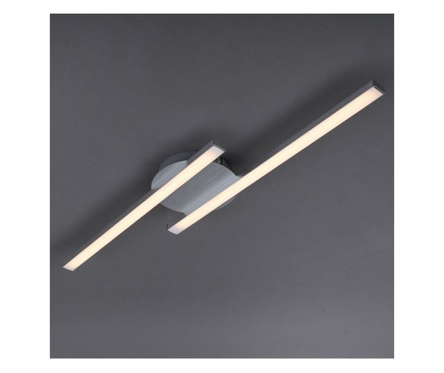 Lustra LED integrat Briloner Leuchen, 12W, 1200 lumeni, lumina Calda 3000K, RA>80, Culoare Argintiu