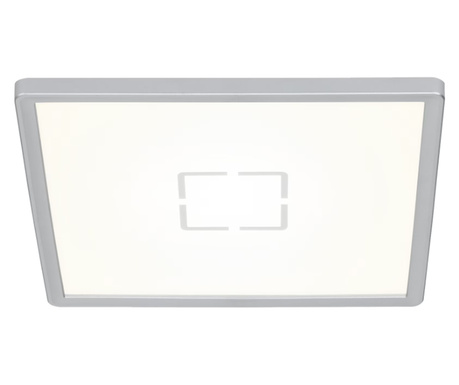 Plafoniera LED Briloner Free Ultra Slim, Patrata, 18W, 2400 lumeni, lumina neutra (4000K), efect lumina indirecta, 29.3x29.3x2.8