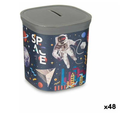 Cпестовна касичка Многоцветен Астронавт Пластмаса 9 x 10,2 x 9 cm (48 броя)