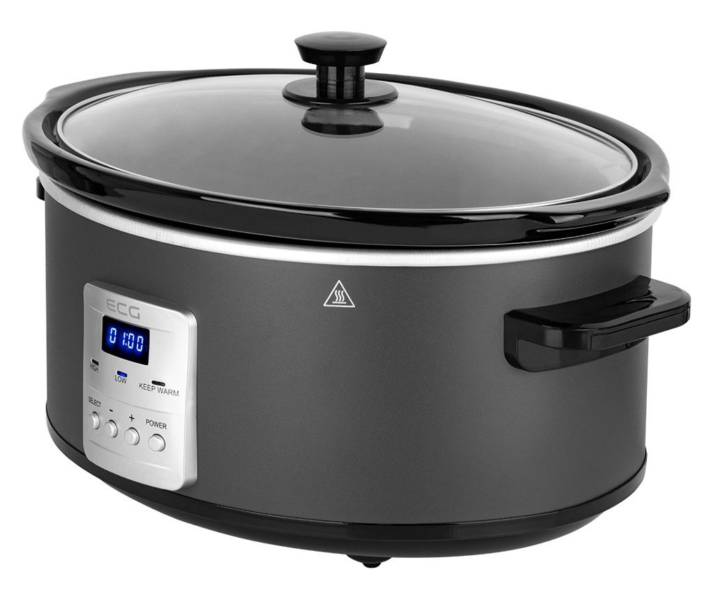 Oala electrica Slow cooker ECG PH 6530 Master, 6.5 litri, 270 W, vas ceramic, afisaj LED - 3